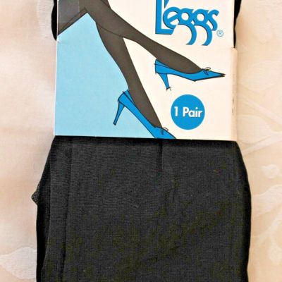 Legg's Opaque Silky Tights, Size XL, Color Black, New With Tags